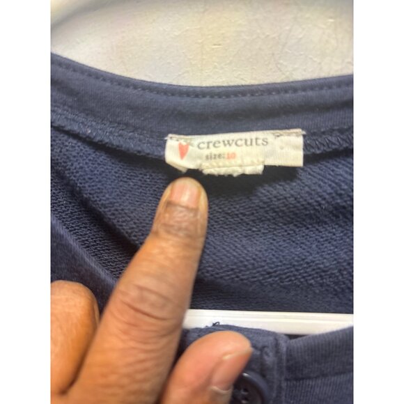 CREWCUT Navy Blue Crewcuts Kids Soft Cotton Jumpsuit/Romper Size 8 - Picture 3 of 9